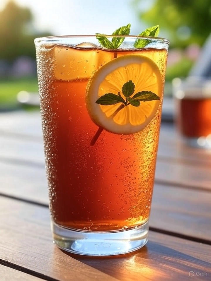 Glass of Refreshing Iced Tea